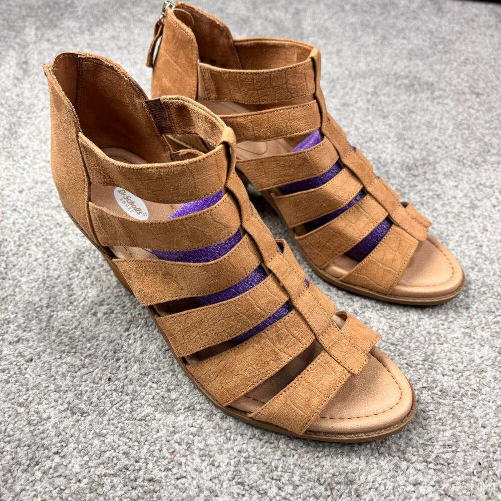 Dr. Scholl's Blocked heel sand dollar gladiator sandals size 10